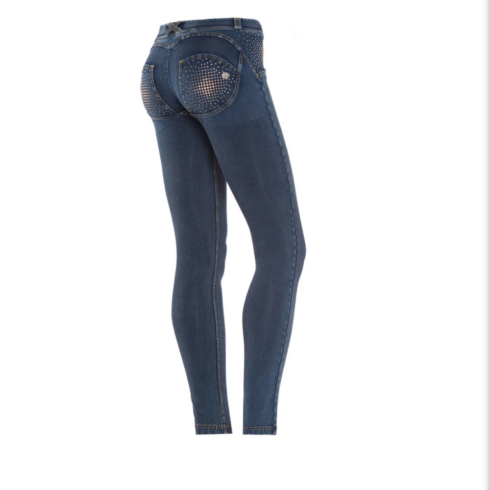 Freddy Wr-Up Swarovski crystal denim pants